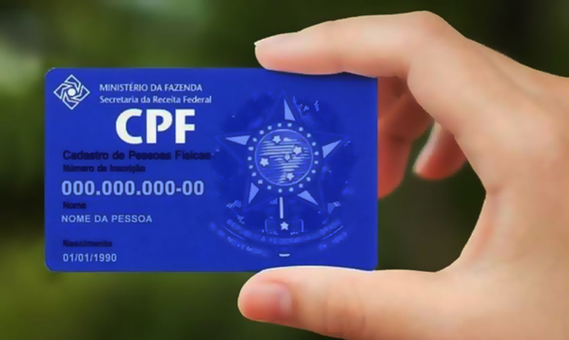 Imagem ilustrativa de um CPF brasileiro